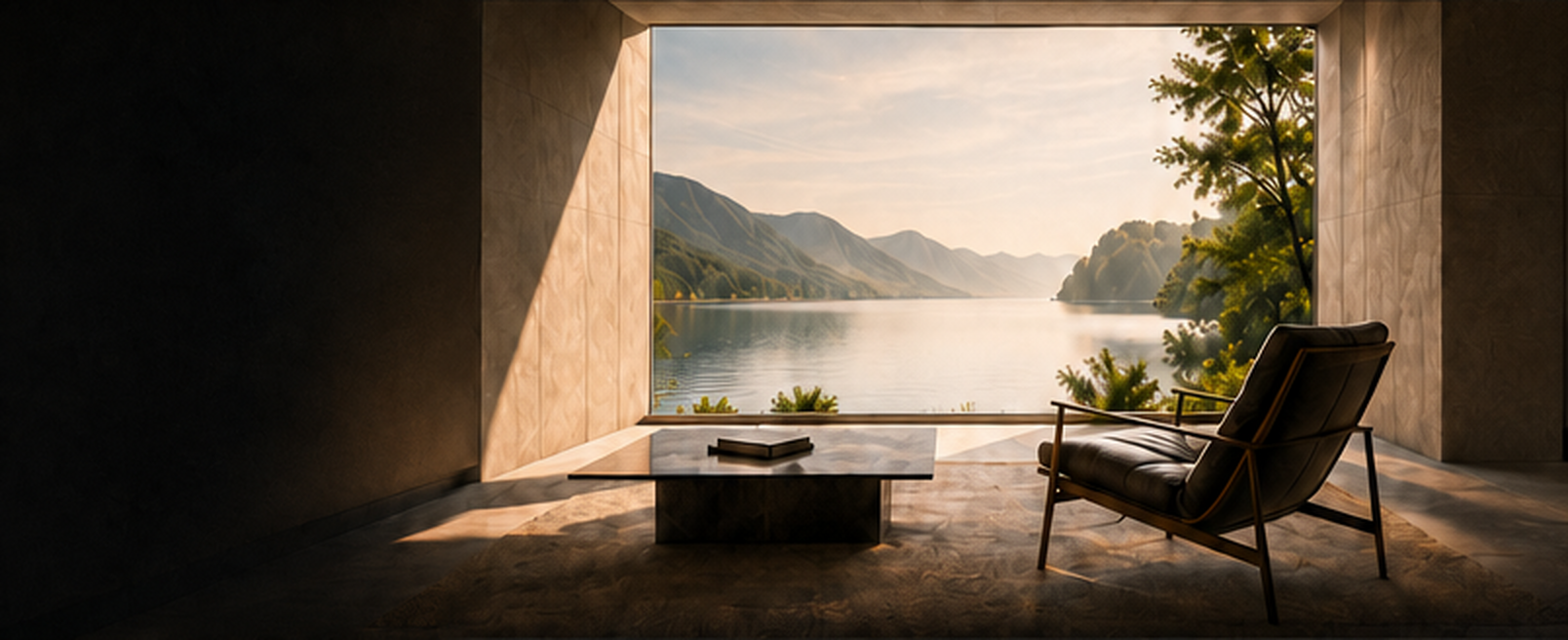 Terrasse mit Wasserblick
